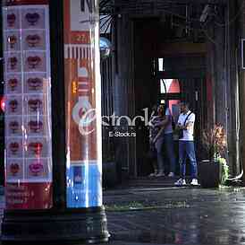 Bad weather,rain and thunders in Belgrade