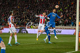 Fudbal: 1/8 finala Lige Evrope, Crvena zvezda - Glazgov Rendžers