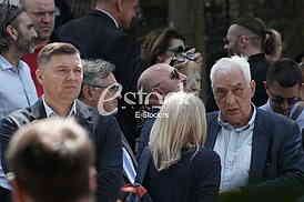 Nebojsa Zelenovic i Bozo Prelevic, Sahrana Veselina Vese Simonovica