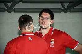 Basketball team of Serbia at the press conference