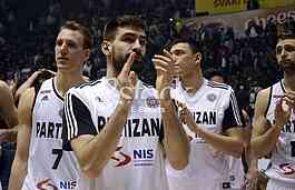 Partizan-Paok, (78:82), basketball game, FIBA league.