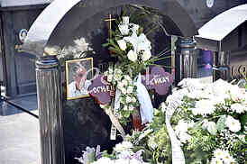 The funeral of a twenty-two year old Ognjen Ikac.