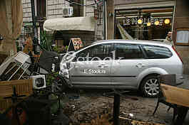 car accident in Knez Mihailova Street
