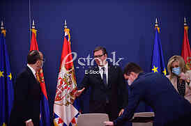 Sem Fabrici, Aleksandar Vucic i Jadranka Joksimovic