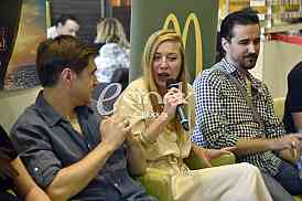 Press conference for the cartoon Hotel Transylvania third part