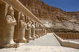 Mortuary Temple of Hatshepsut, near the Valley of the Kings, in Luxor, Egypt. Osiris