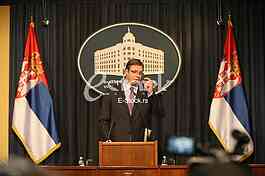 Prime Minister Aleksandar Vucic said today that he was sorry that Croatian officials will not review the facts and look truth in the eye and said that as of today, members of the government of Serbia to refrain from any kind of reaction to the statem