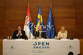 Press conference of Serbian Prime Minister Aleksandar Vucic