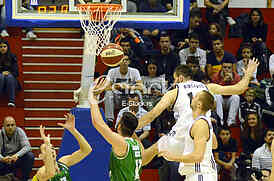Basketball game between Partizan and Olimpija 