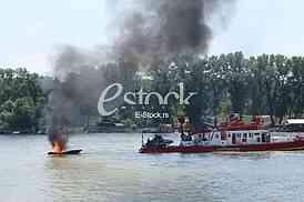 boat in flame