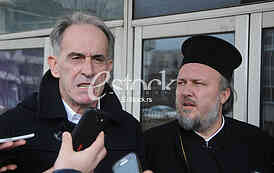 The priest Velibor Dzomic
