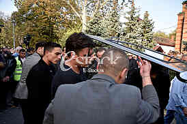 The funeral of actress Milena Dravic