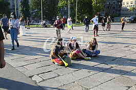 Protest ispred Skupstine Srbije