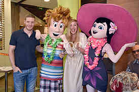 Press conference for the cartoon Hotel Transylvania third part