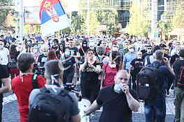 Protest ispred Skupstine Srbije