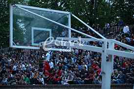 Basketball Euroleague 2016.Red Star vs Cedevita in Croatia in Zagreb.Video beam Watching,
Kalemegdan park in Belgrade. 




