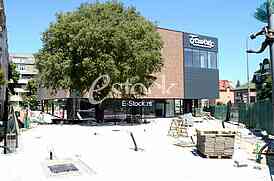 Works on the department store Beteks in Pozega street on Banovo brdo