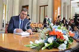 A book of condolences at the Embassy of Republic of France