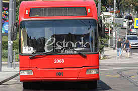 Trolleybus at the Station, Slavija