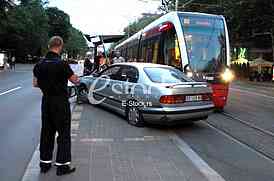 Car crash in Belgrade