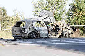 An explosion of a car in Vozdovac