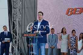 Bekament production of styrofoam opened by Prime Minister Aleksandar Vucic