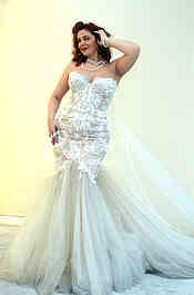 Salon wedding dress  White Fashion