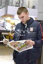  Serbia national football team at the airport traveling to the USA