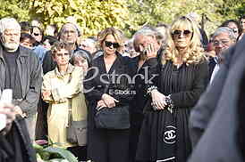 The funeral of actress Milena Dravic