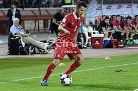  Serbia-Wales, football match.
