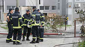 Burning a fire in the Zemun
