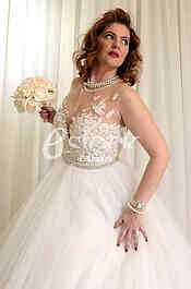 Salon wedding dress  White Fashion