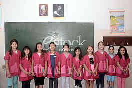 Uniforms for children in elementary school ''Aleksa Santic''.