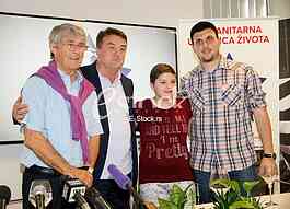 Press Conference on the charity football match to help children with cancer