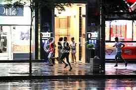Bad weather,rain and thunders in Belgrade