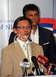The representative of the EU Delegation in Serbia Ricard Masa.