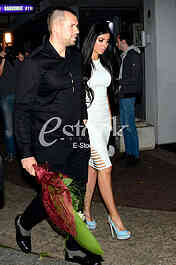 Anastasija Raznatovic birthday celebration at the restaurant 