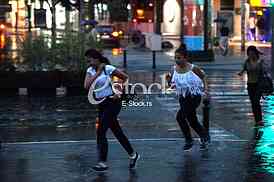 Bad weather,rain and thunders in Belgrade