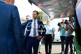 Presentation of city electro buses, major Sinisa Mali and Chinese Ambassador