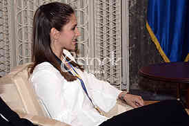  Milica Mandic and Vanja Stankovic  at the reception with the president of the state, Aleksandar Vucic
