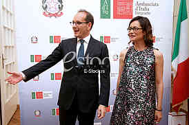The reception at the Embassy of Italy