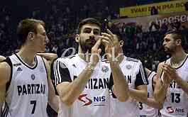 Partizan-Paok, (78:82), basketball game, FIBA league.