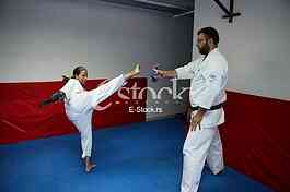 Training Kyokushin karate