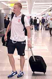 Football team travels to the European Championship in Poland.