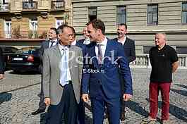 Presentation of city electro buses, major Sinisa Mali and Chinese Ambassador