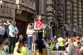 Protest ispred Vlade RS