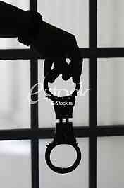 Man hand with handcuffs