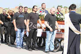 The funeral of Igor Zivanovic 