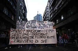 Demonstration for the Presidential elections Aleksandar Vucic