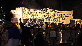 Demonstration for the Presidential elections Aleksandar Vucic